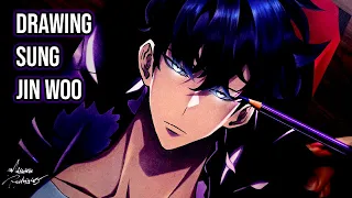 Como desenhar o SUNG JIN WOO [Solo Leveling]