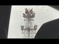 The South Bend Indiana Long Lines Radar Tower on day mode