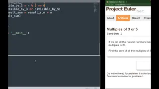 Project Euler Problem 1 - Multiples of 3 or 5