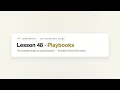 Lesson 48 Playbooks LeanProjax The Complete Guide