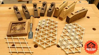 How To Make Kumiko Jigs, Patterns, Grids. Plus a Table Saw Sled! All you need!