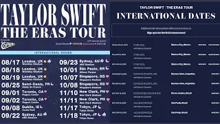 Taylor Swift Announces International Tour Dates for The Eras Tour tiktok thethriftyswiftie