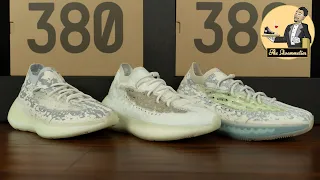 COMPARISON adidas Yeezy Boost 380 Alien vs Calcite Glow vs Alien Blue