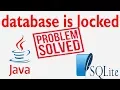 Java SWING - Database is Locked in Java SQLite Solved