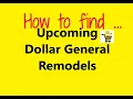 How to find a Dollar General remodel store