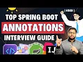 Top Spring Boot Annotations Interview Guide in Hindi