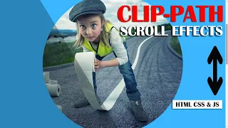 CSS3 Clip-path Effects on Scroll Html CSS Javascript