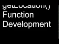 getLocation Function