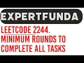 Minimum Rounds to Complete All Tasks Java Solution