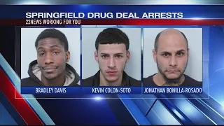 Springfield drug deal leads to three arrests heroin cocaine stolen firearm seized
