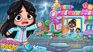 🌊 ¡SE INUNDA LA GUARDERÍA CON MIS HIJOS DENTRO! en Avatar World