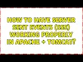 How to have Server Sent Events SSE working properly in Apache Tomcat