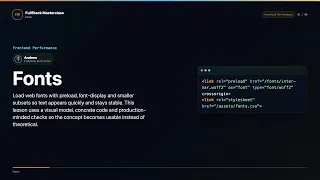 Fonts Explained FullStack Masterclass Frontend Performance Course