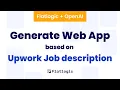 Appwizzy AI Generate Web App based on Upwork Job description