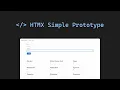 HTMX small prototype with ASP NET Core