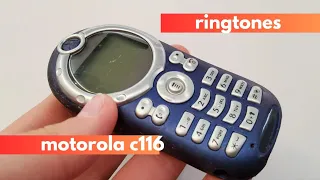 motorola c116 ringtones