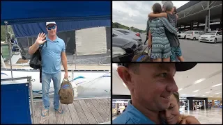 Husband leaves wife and kids on a Sail boat 167 (Sailing Catalpa)
