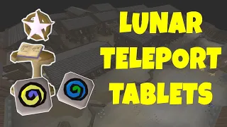 MAKING Lunar Teleport Tablets OSRS Money Making