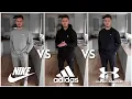 NIKE vs ADIDAS vs UNDER ARMOUR Men s Tracksuit Challenge Which Brand Is BEST