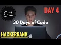 Day 4 of 30 Days of code Class vs Instance Hackerrank C