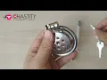 MChastity - How to Assemble Stainless Steel Flat Gatling Chastity Cage