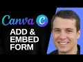 How to ADD and EMBED a Form on Canva 2025 Quick Easy