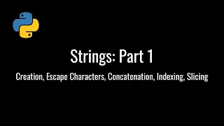Python Full Course Strings Part 1