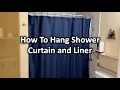 How To Hang Shower Curtain and Liner The DIY Guide Ep 159