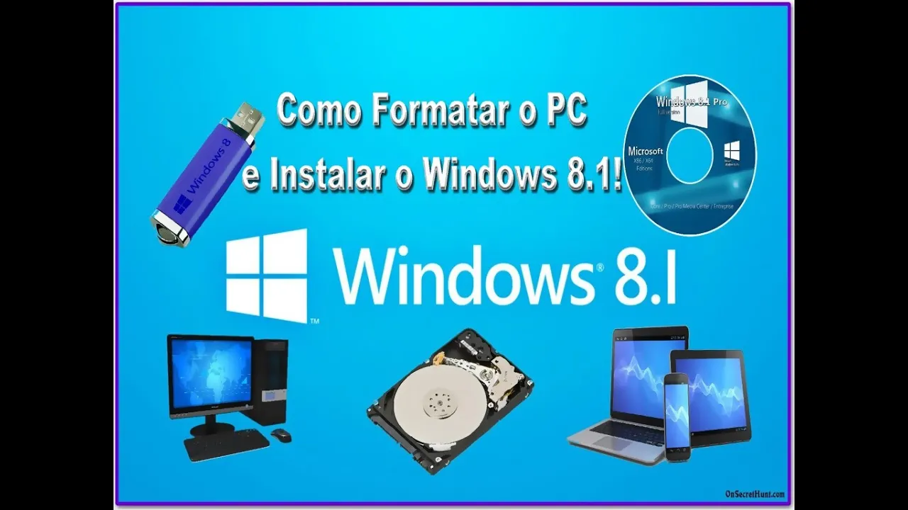 Como Formatar o PC e Instalar o Windows 8.1!