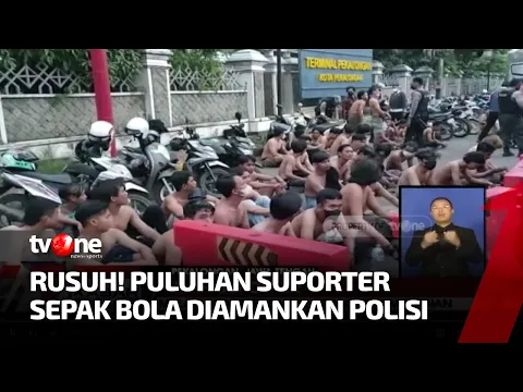 Lakukan Penganiayaan, Puluhan Suporter Sepakbola di Pekalongan Dicokok Polisi