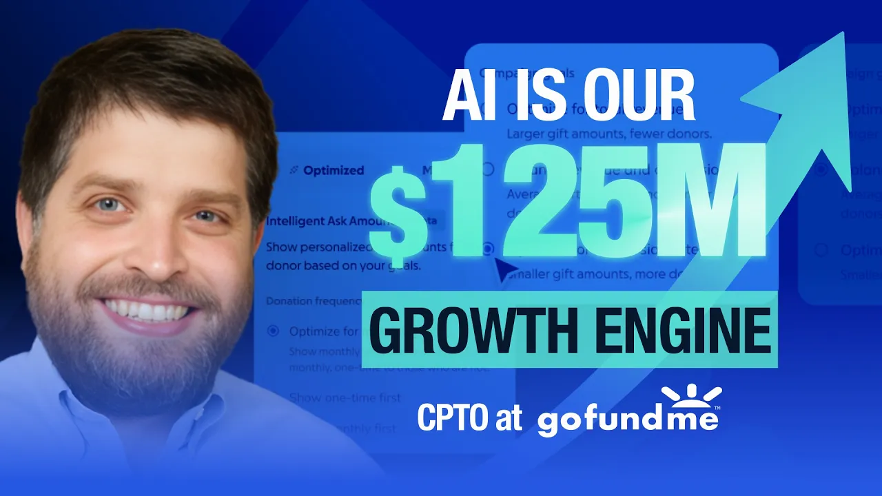GoFundMe CPTO on Building Marketplaces Across StubHub, TheRealReal & GoFundMe | Arnie Katz | E294 - YouTube thumbnail