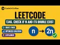 LeetCode 1346 Check If N and Its Double Exist Brute Force HashSet Solution Python