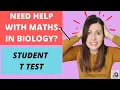 A level biology STATISTICS help Student T test Worked examples exam questions critical analysis