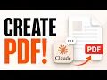 How to Create a PDF Using Claude AI Professional PDFs in Claude AI