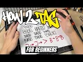 How To Create Your First Ever Graffiti Tag For Beginners