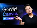 Learn Gemini Canvas in 9 minutes Full Tutorial