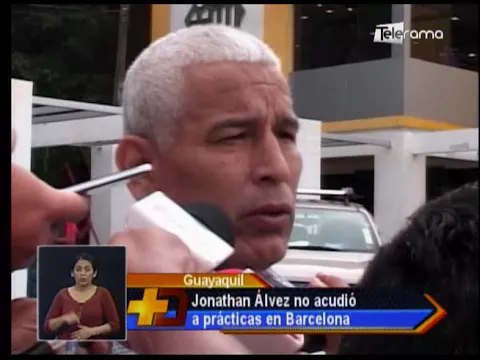 Jonathan Álvez no acudió a prácticas en Barcelona