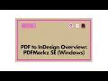 PDFMarkz SE - PDF to InDesign Windows