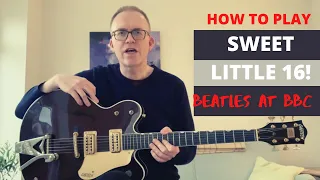 sweet little 16 beatles at the bbc guitar lesson on a gretsch g6122 