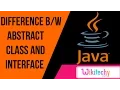difference between abstract class and interface java interview questions wikitechy com