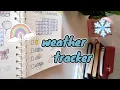 how to make monthly weather tracker bullet journal 2025 MomosWorld911