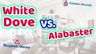WHITE DOVE VS ALABASTER Best Light Neutral Paint Colors