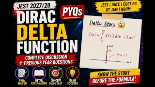 JEST DIRAC-DELTA FUNCTION PYQs JEST GATE