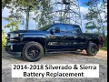 How To Change 2014 - 2018 Silverado Sierra Battery Replacement