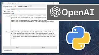 Create A Professional Grammar Check GUI App With OpenAI GPT API and Python Full Tutorial