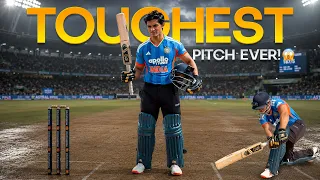 Can we chase 200 on this IMPOSSIBLE WET PITCH?😳 | Day Night Cricket Match
