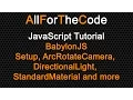 TUTORIAL JavaScript A basic BabylonJS scene