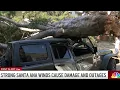 Strong winds leave trail of damage and power outages across SoCal