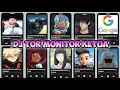 DJ TOR MONITOR KETUA versi RizkyAulia, Boboiboy Ice, Toji, Ali, Jarjit, Hinata, Google, Alucard, dll