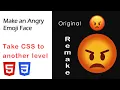 Make a Cool Angry Face Emoji using HTML and CSS